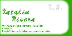 katalin misera business card